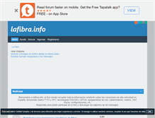 Tablet Screenshot of lafibra.info